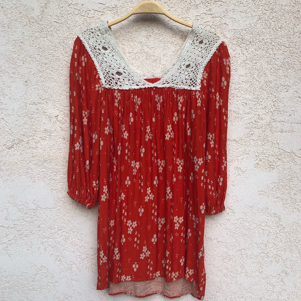 Miguelina 60ies Flower Mini Dress/Tunic